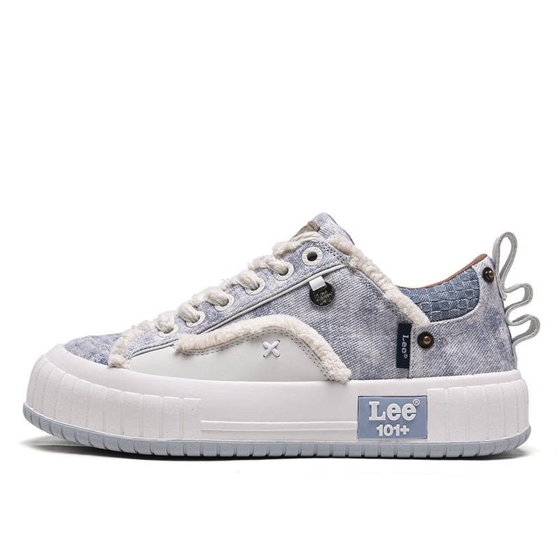 Lee Lee Textile, Synthetic Leather Low top Skateboard Shoes Men's