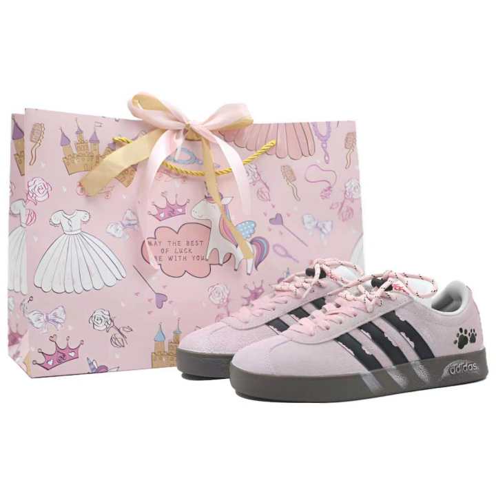 Adidas Adidas Vl Court Classic German Army Trainers Unisex Pink