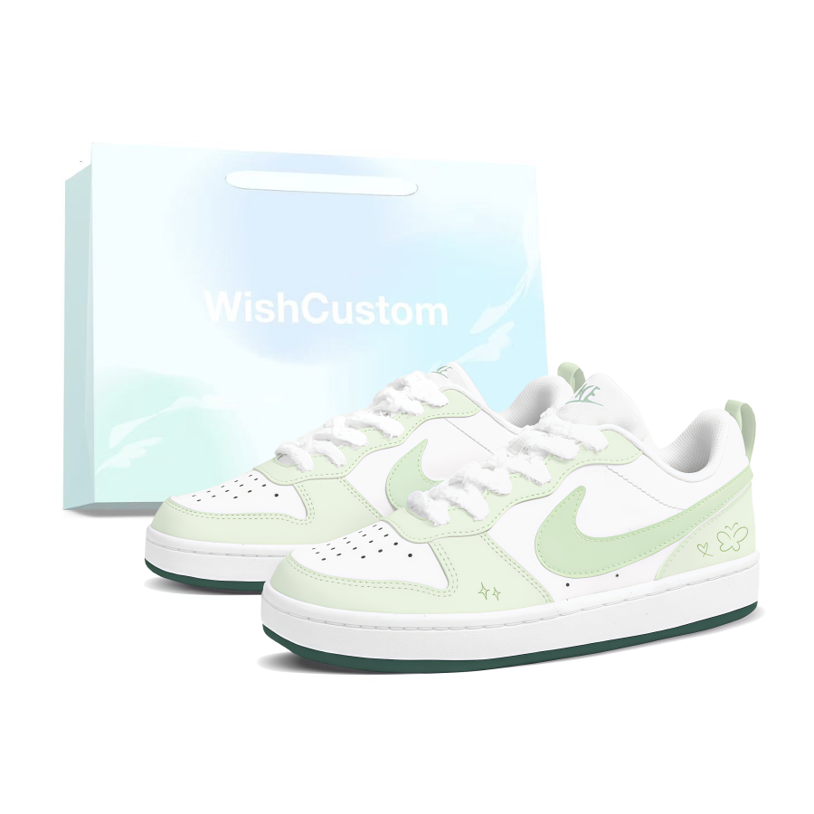 Nike Nike Court Borough Matcha Coconut Low top Skateboard Shoes Women's White Green
