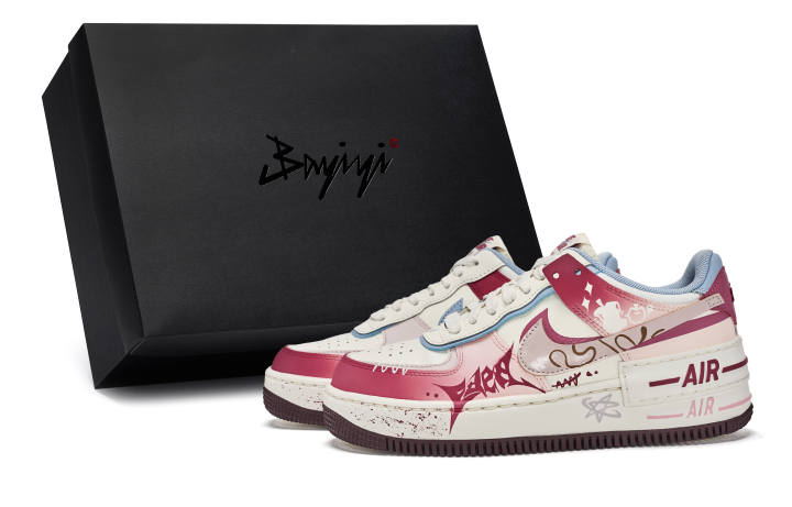 Nike Nike Air Force1 Shadow 811 Manufacturing, Eden Rose Language, Special Shoe Box Low top Skateboard Shoes Women's