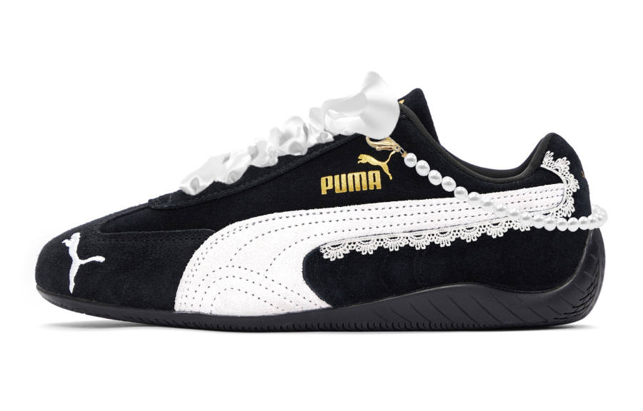 PUMA Speedcat Pearl, Ballet Slip Resistant, Abrasion Resistant, Breathable Low top Casual Shoes Unisex Black