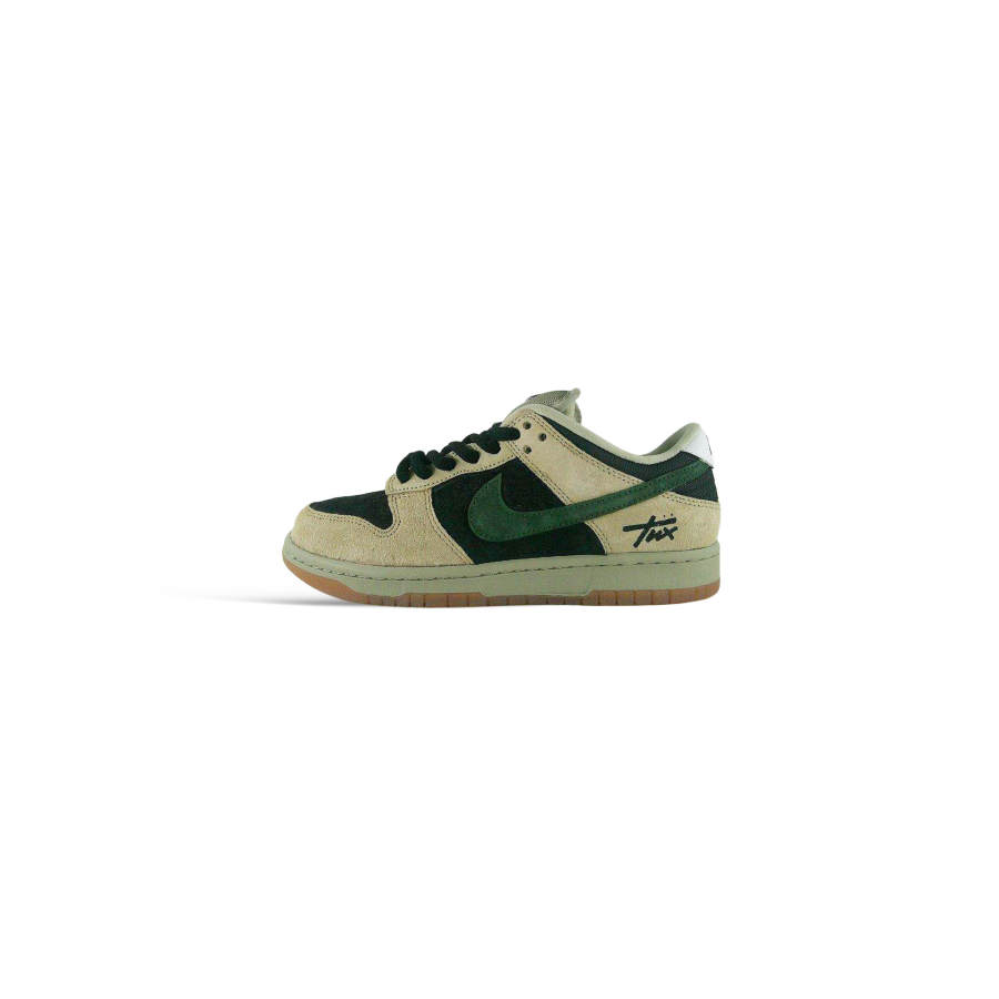 Nike Nike Dunk SB Withered Fir Wood Suede Abrasion Resistant Low top Skateboard Shoes Unisex Black Brown Green