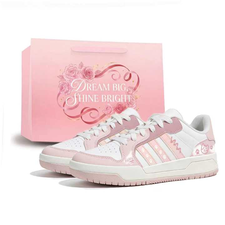 Adidas Adidas ENTRAP Skateboard Shoes Unisex Low Top White/Pink