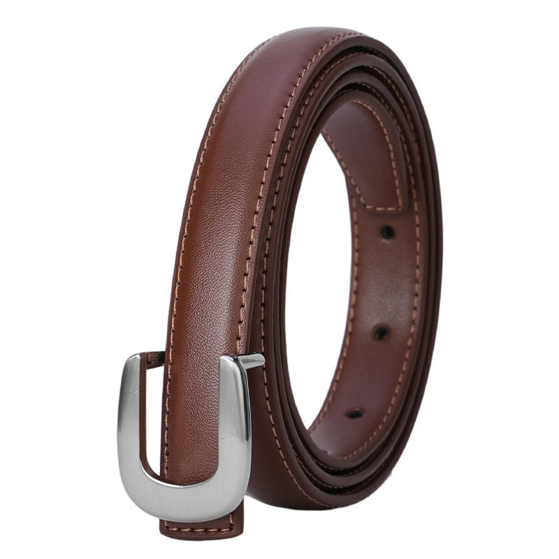 Barbie Cow Leather Zinc Alloy Leather Belts Women's 2cm