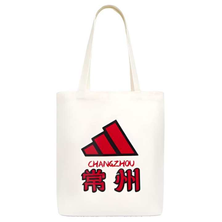 Adidas Adidas Canvas Tote Bag, Shoulder Bag Medium Unisex Jade White
