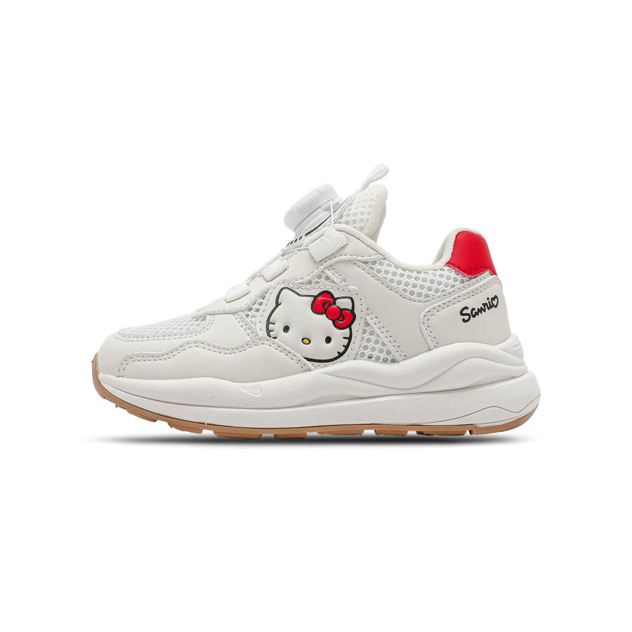 Sanrio x Hello Kitty Synthetic Leather, Textile Slip Resistant Breathable Lightweight Cushioning Low top