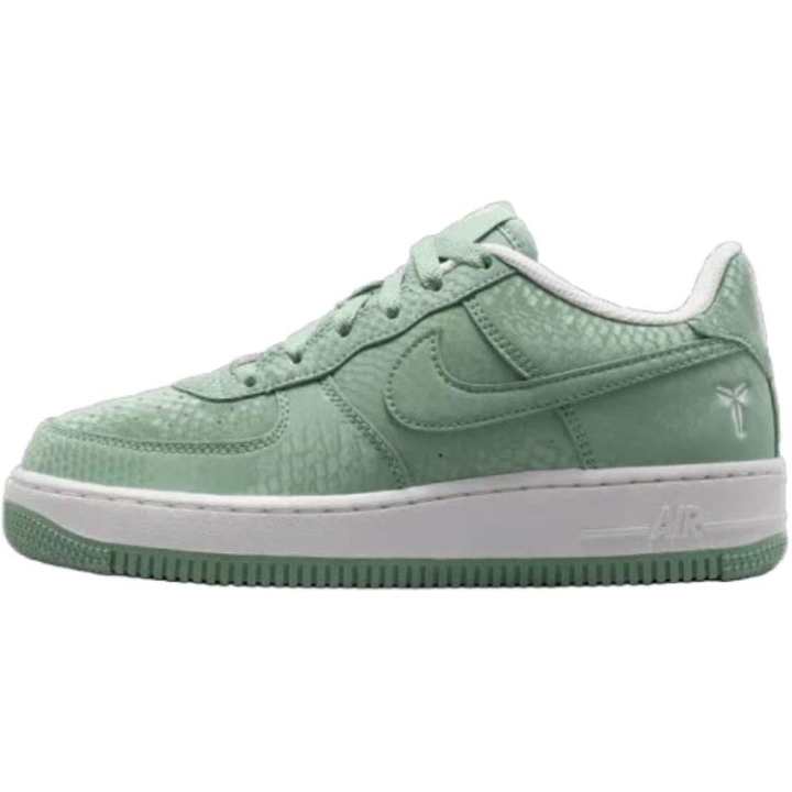 Nike Nike x Kobe Bryant Air Force 1 Support Low top Kids' Skateboarding Shoes Green Unisex