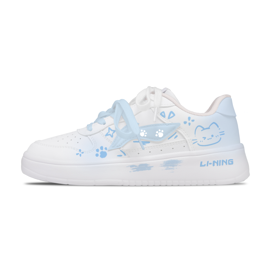 Li-Ning Li Ning Floating Boat Abrasion Resistant Lightweight Breathable Low top Skateboard Shoes Women's White
