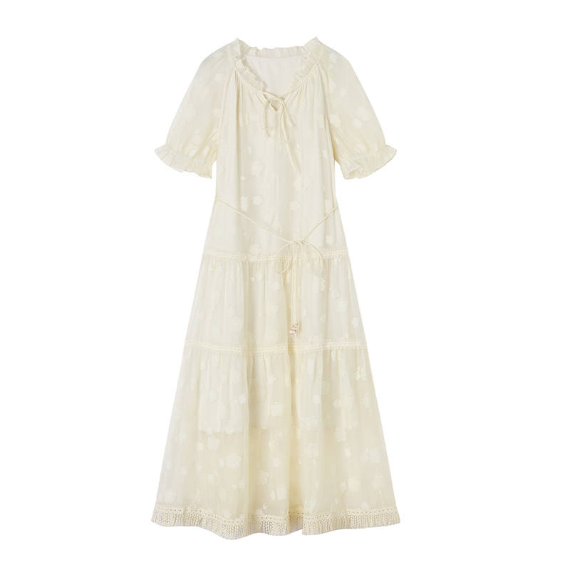 XIANGYING Short Sleeved Dress Women's