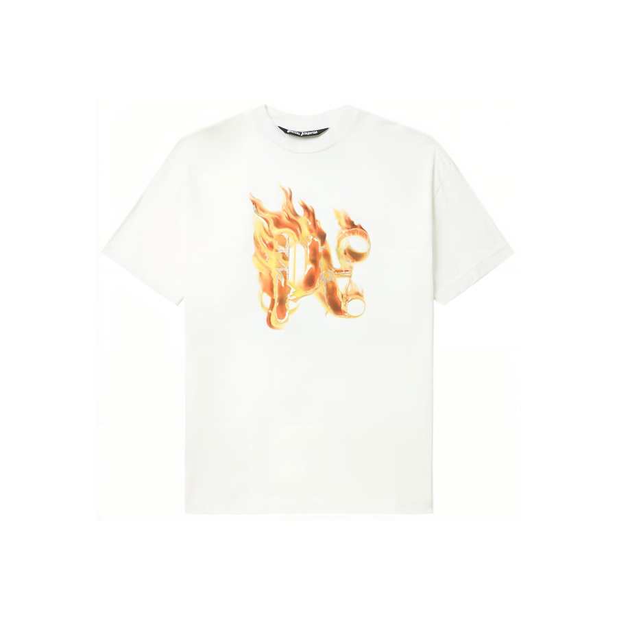 Palm Angels Monogram Printed Crewneck T-Shirt