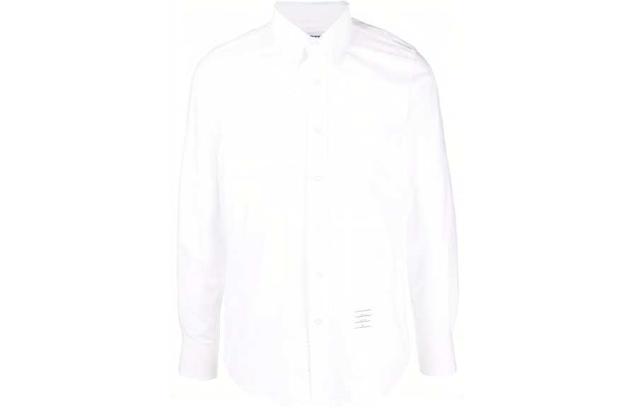 THOM BROWNE Thom Browne button-fastening long-sleeve shirt