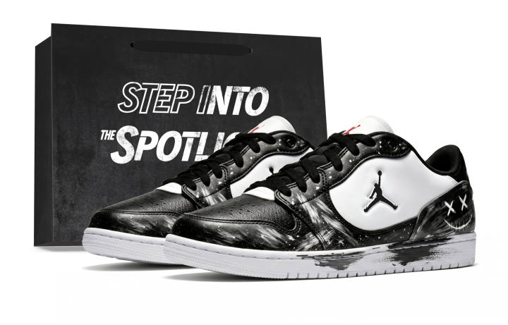 Jordan Jordan COURT CONNECT Dark Night Ink Splatter Cushioning Slip Resistant Abrasion Resistant Lightweight