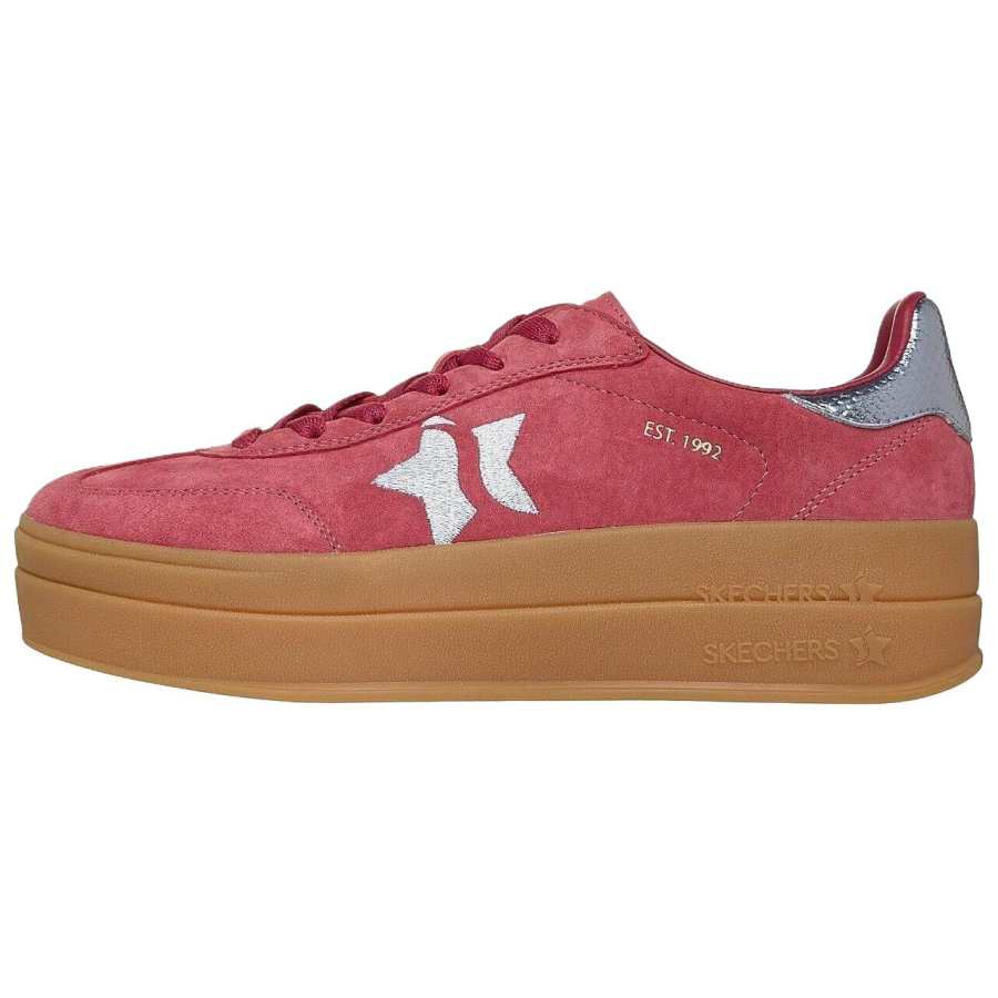 Skechers Academy HI Low top Skateboard Shoes Women's Red Brown