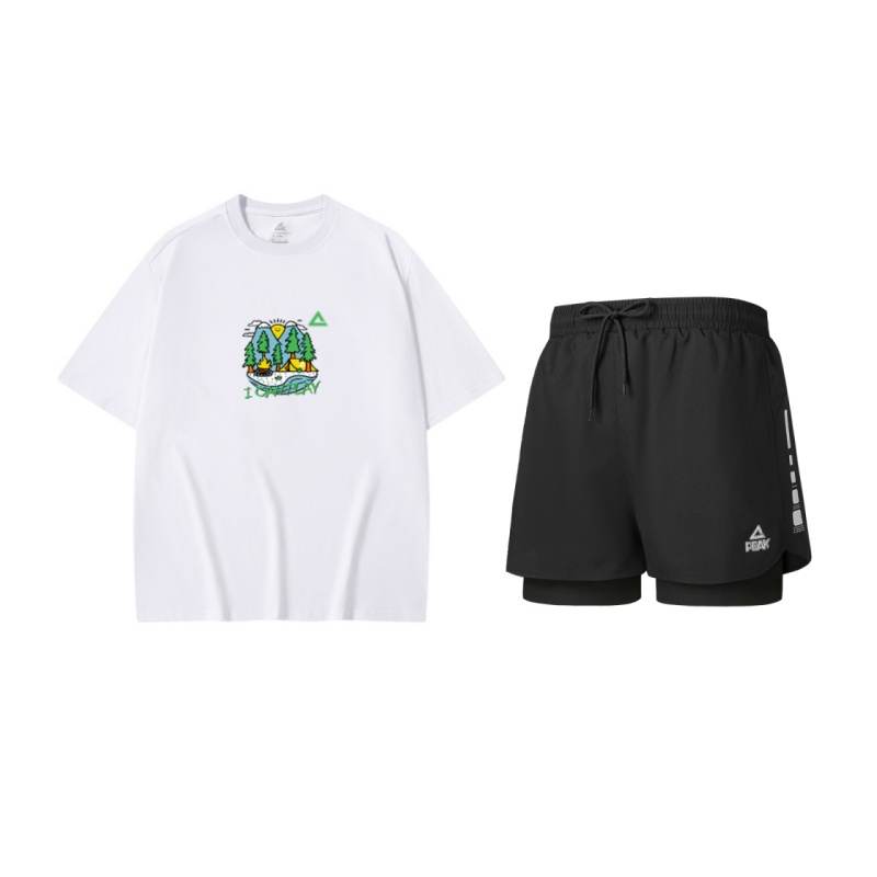 PEAK Casual Sportswear Unisex Crew Neck Moderate