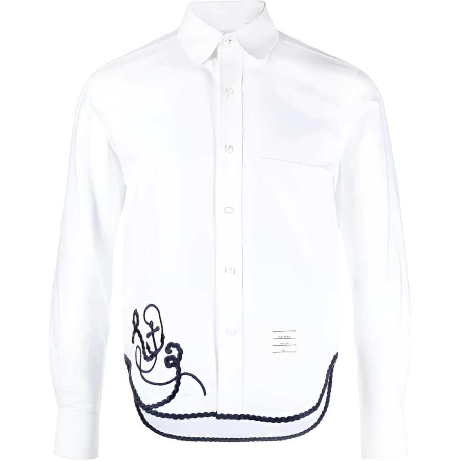 THOM BROWNE THOM BROWNE Shirts Men's White Moderate Other