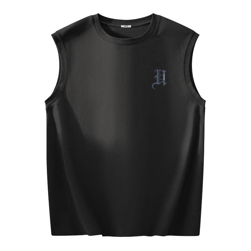 MINISO Tank Tops Unisex Crew Neck Moderate Sleeveless