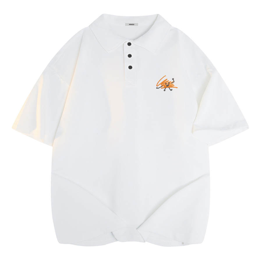 MINISO Polo Shirts Unisex Polo Collar Moderate Straight Fit