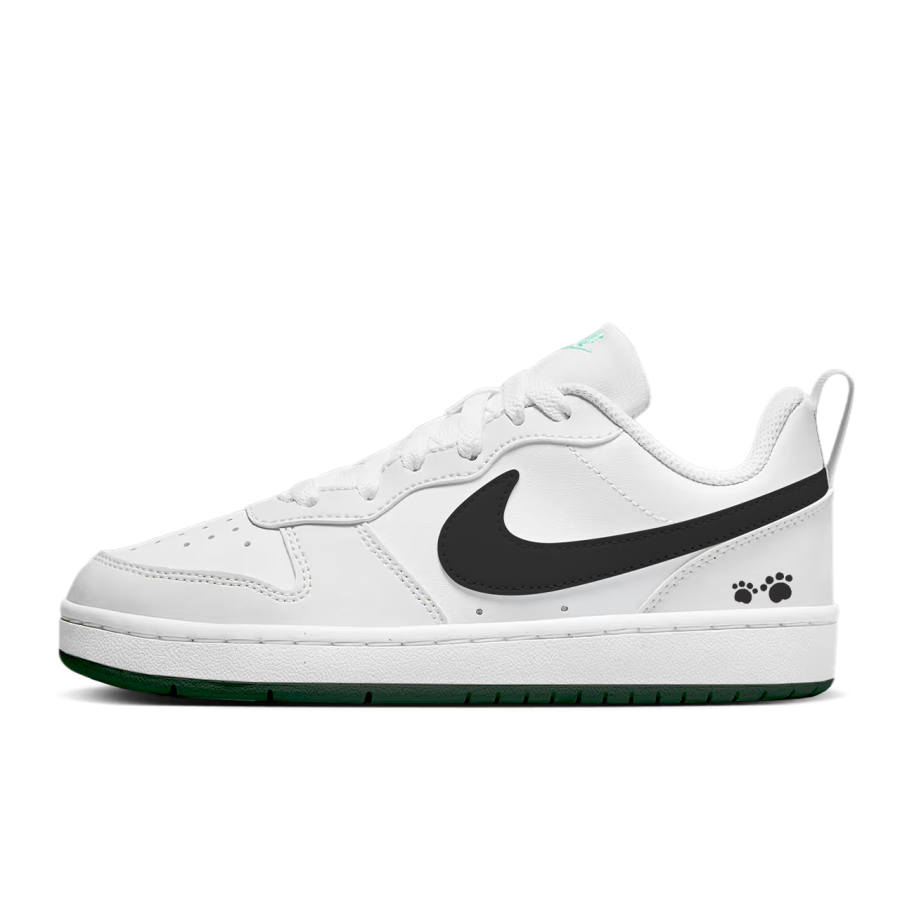 Nike Nike Court Borough Abrasion Resistant Low top Skateboard Shoes Women's Black White