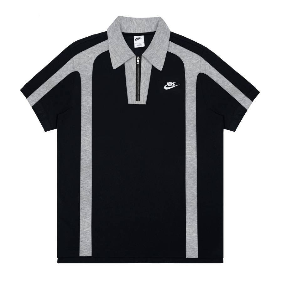 Nike Nike Polo Shirts Unisex Black Polo Collar Moderate Straight Fit