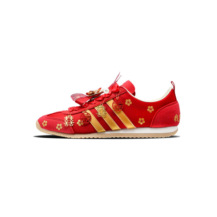 Adidas Adidas VS JOG 2.0 Joy Rhythm Lightweight Breathable Low top German Army Trainers Unisex Red