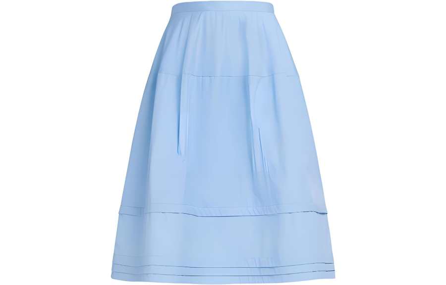 MARNI Pleat Detailed High Waisted Midi Skirt