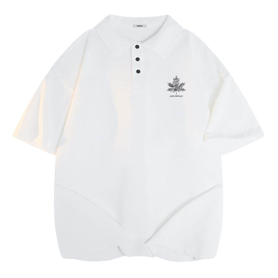 MINISO Polo Shirts Unisex Polo Collar Thin Straight Fit