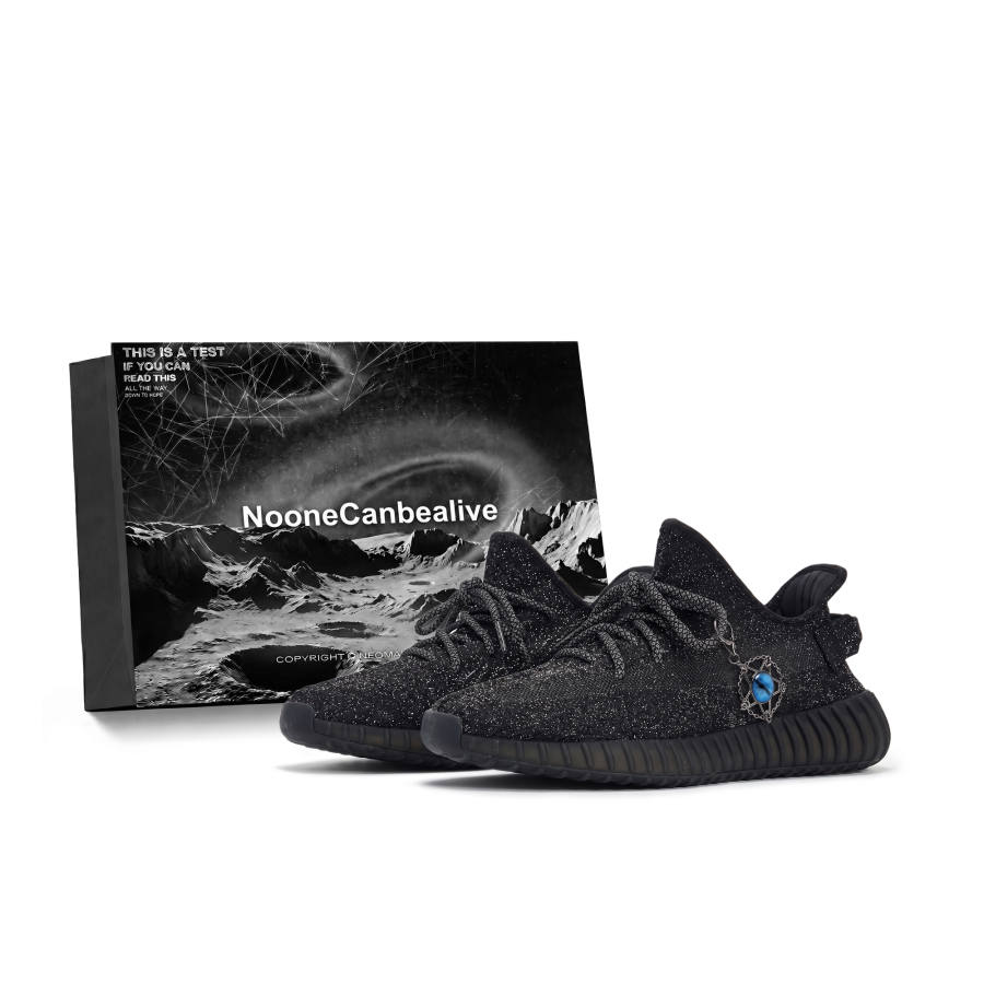 Adidas Originals Yeezy Boost 350 'Dark Salt' Space Exploration, Mythical Krous, Ancient Gods Rule Low top Casual Shoes