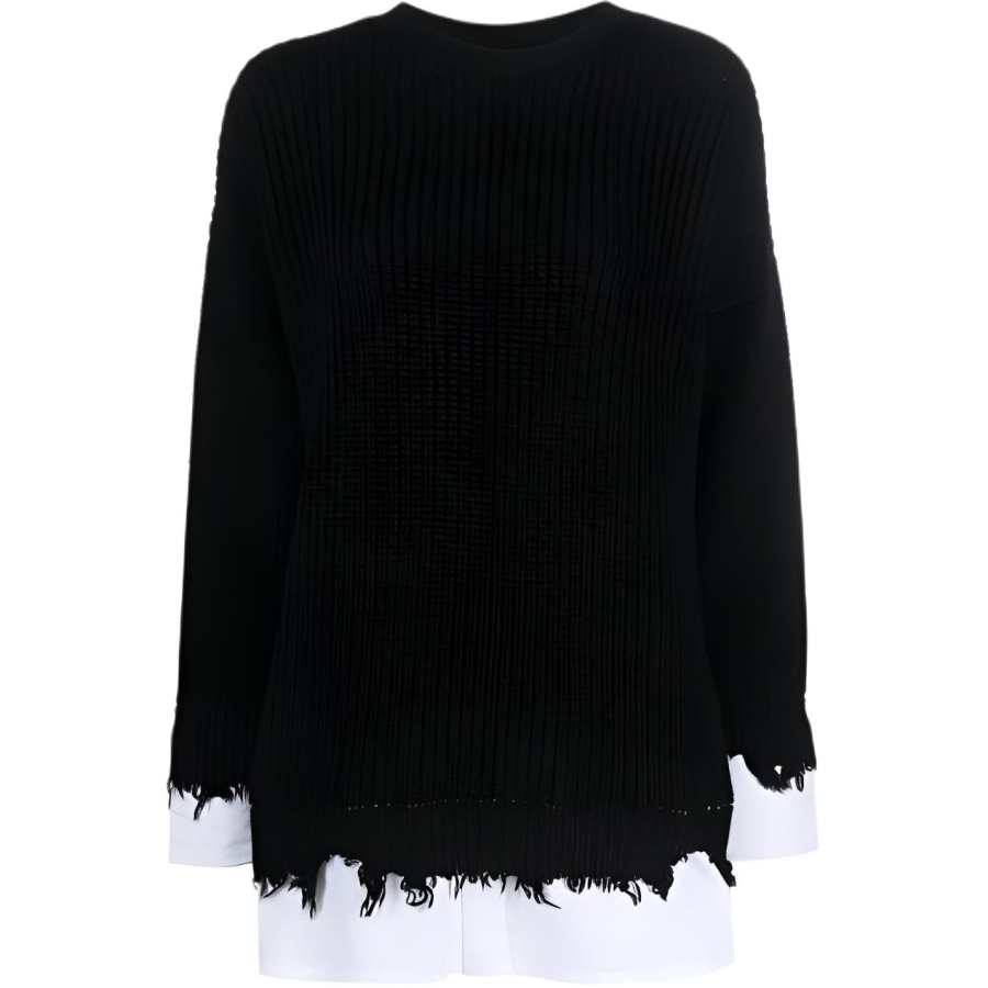 MM6 Maison Margiela Layered Distressed Sweater