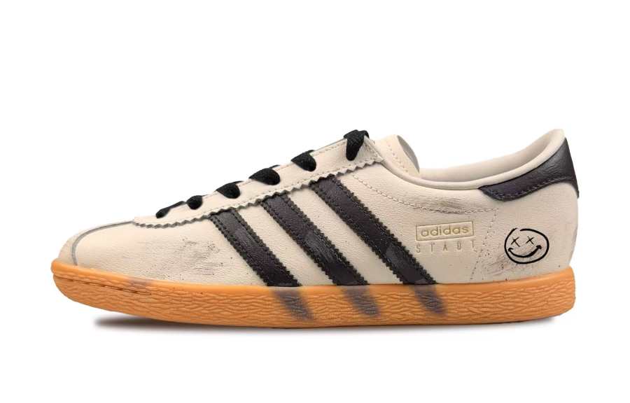 Adidas Originals Stadt Abrasion Resistant Low top German Army Trainers Unisex Ecru