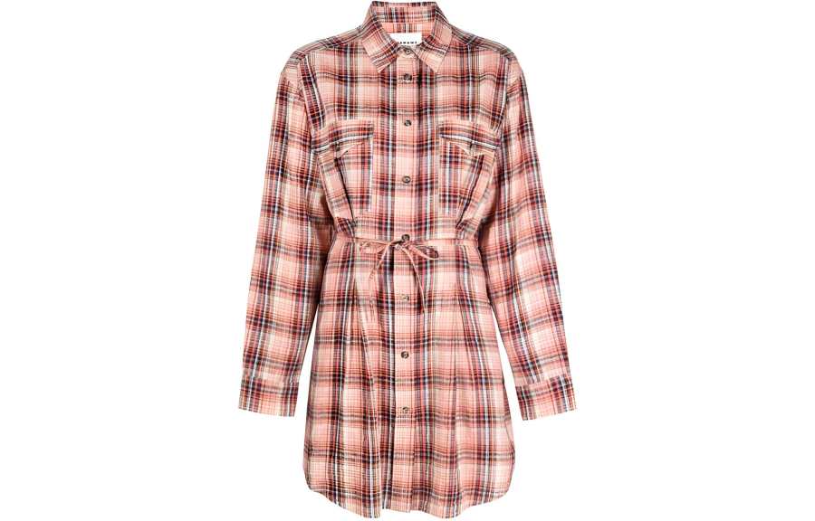 ISABEL MARANT ETOILE Long Sleeved Dress Women's Light Orange
