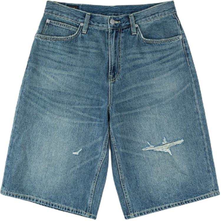 Lee Lee Denim Shorts Men's Medium Light Blue Moderate