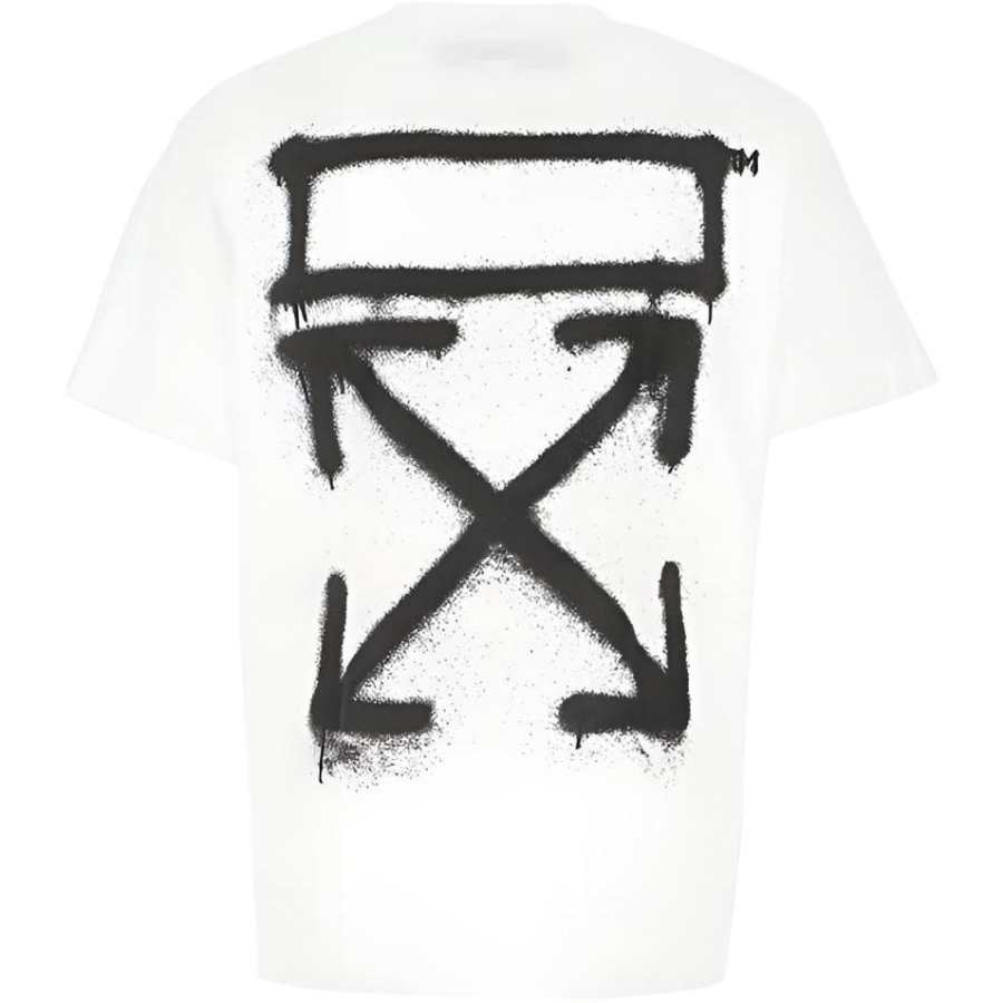 OFF-WHITE Off- Pre-Owned graphic-print cotton T-shirt