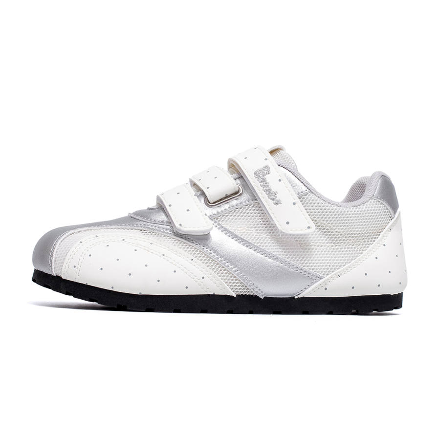 WARRIOR Warrior Youth Campus Style, Students Party, Dopamine Dressing, Hook and Loop, Flat Mesh White Shoes