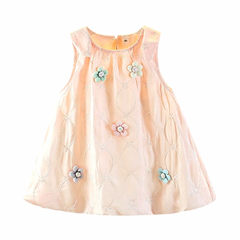 YALU Baby Dresses Crew Neck Thin Midi Skirt Stretch