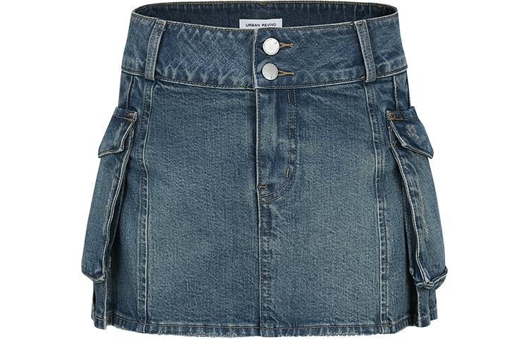 URBAN REVIVO Women's Denim Short Skirts Women's