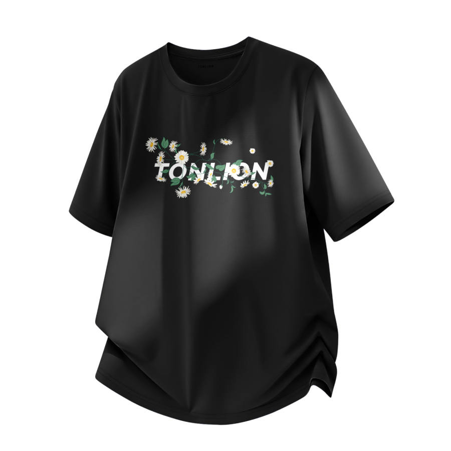 Tonlion T Shirts Unisex Crew Neck Moderate Straight Fit