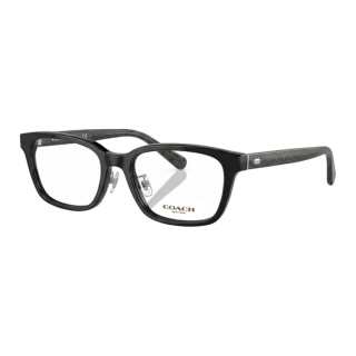 COACH Plate Rectangular Prescription Glasses Unisex Black