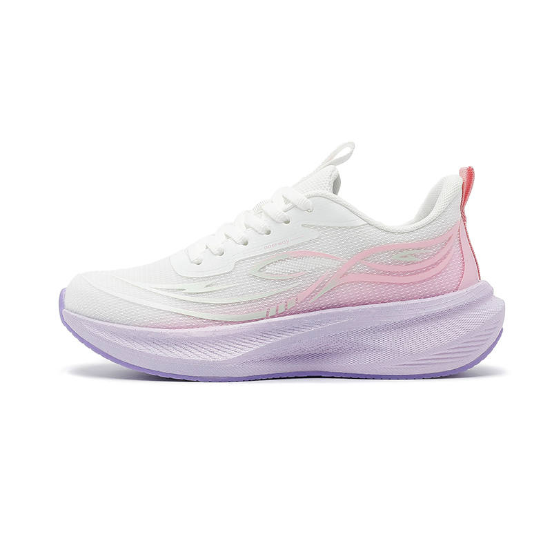 DEERWAY Cushioning Moisture Wicking Lightweight Height Increasing Rebound Casual Running Shoes Women's Purple Pink