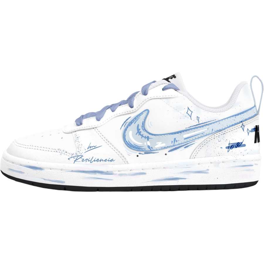 Nike Nike Court Borough Low top Kids' Skateboarding Shoes Blue Teenagers