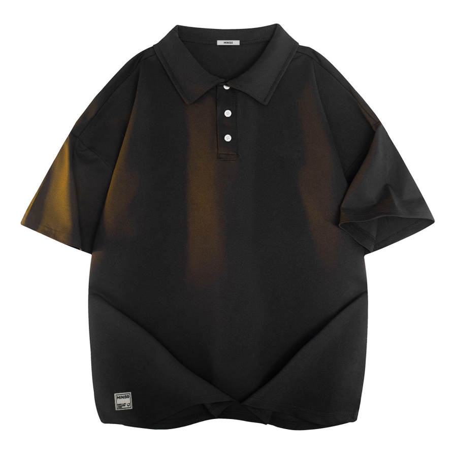 MINISO Polo Shirts Unisex Polo Collar Moderate Straight Fit