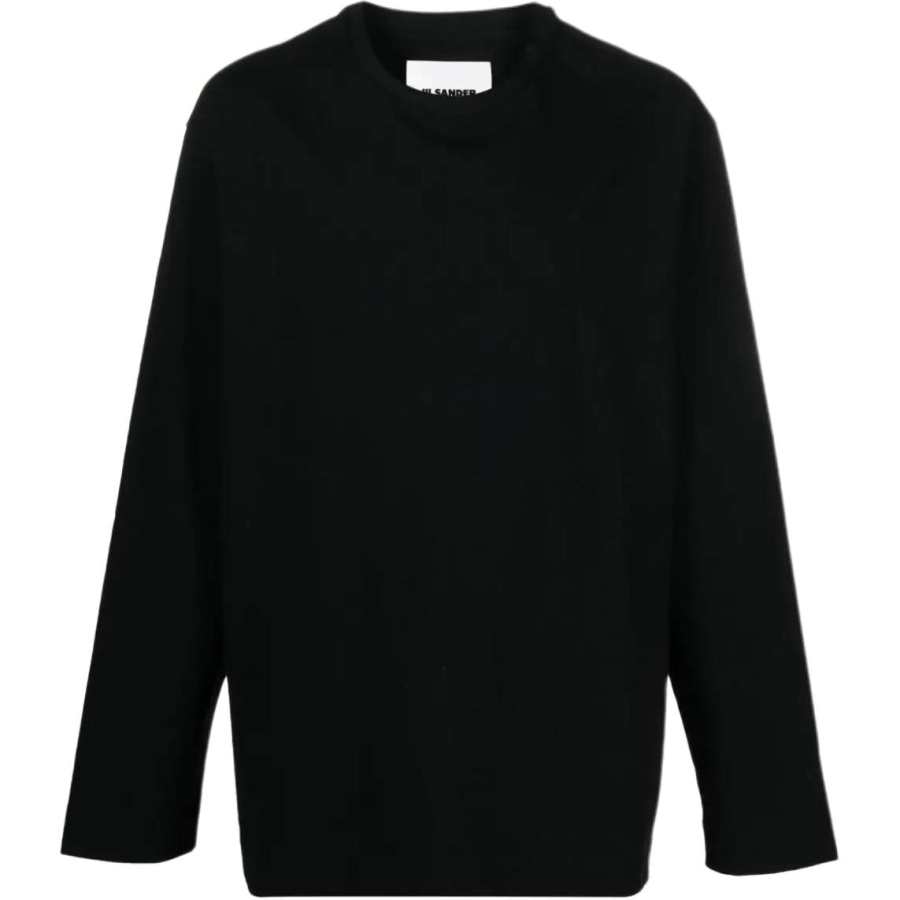 JIL SANDER Side slits Cotton T shirt
