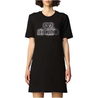 LOVE MOSCHINO Short Sleeved Dress Women's Black