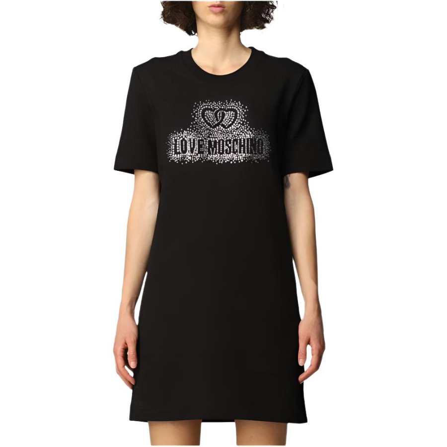 LOVE MOSCHINO Short Sleeved Dress Women's Black