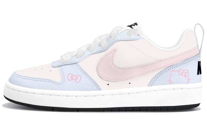 Nike Nike Court Borough Low top Kids' Skateboarding Shoes Blue Pink Teenagers