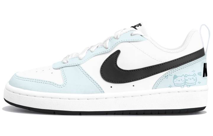 Nike Nike Court Borough Kids' Skateboarding Shoes Blue Teenagers