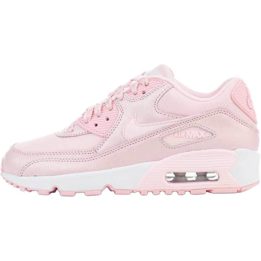 Nike Nike Air Max 90 Slip Resistant And Breathable Low top Kids' Running Shoes Pink Kids'