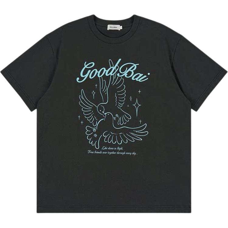 GOOD BAI T Shirts Women's Crew Neck