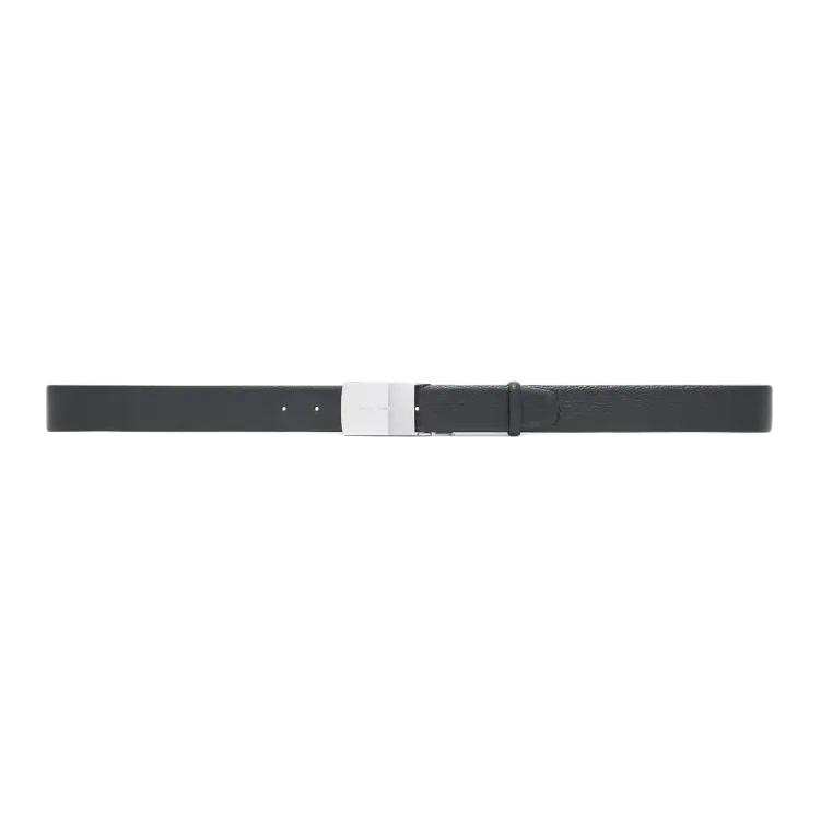 EMPORIO ARMANI Leather Belts Men's Black Width 3.5cm