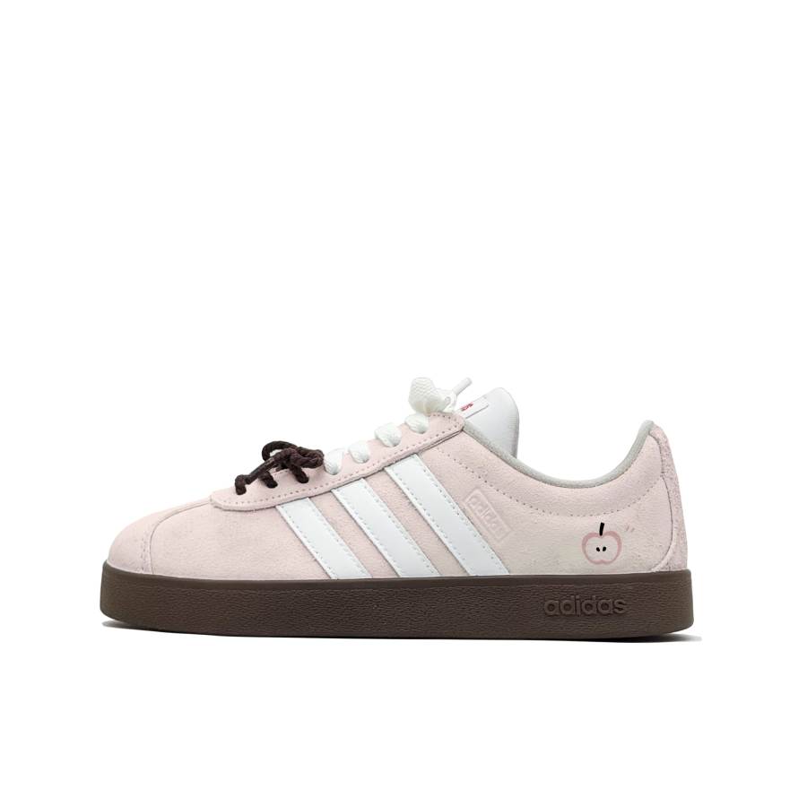 Adidas Adidas VL COURT 2.0 Abrasion Resistant Lightweight Low top Skateboard Shoes Unisex Pink