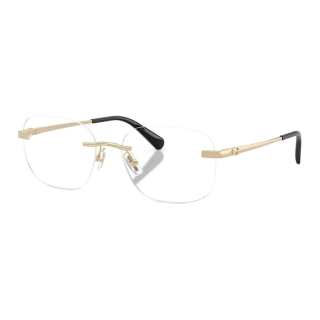 COACH Metal Square Prescription Glasses Unisex Gold